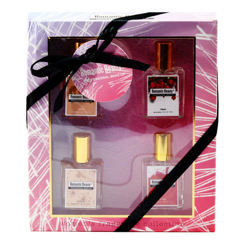 Lindo Regalo Pack De 4 Perfumes Mujer Miniaturas Pink