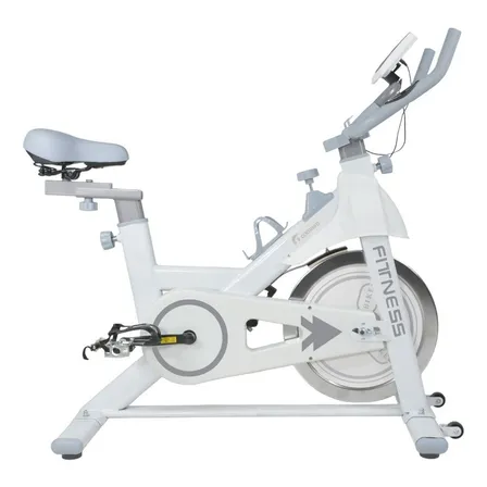 Bicicleta estática Centurfit Estandar MKZ-BICSPIN11BLA color blanco y gris