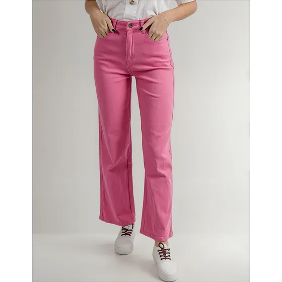Pantalón Twill Dama Ufo Paris Rosado Oferta