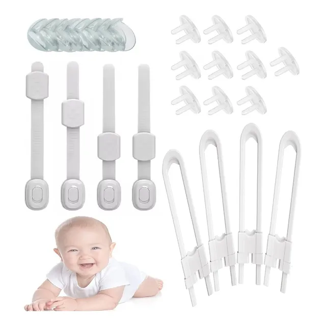Kit Seguridad Protección Prueba Bebe Casa Ajustables X 30