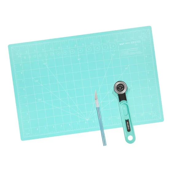 Combo Brw Base Tabla De Corte A3 + Cutter Bisturí Rotativo