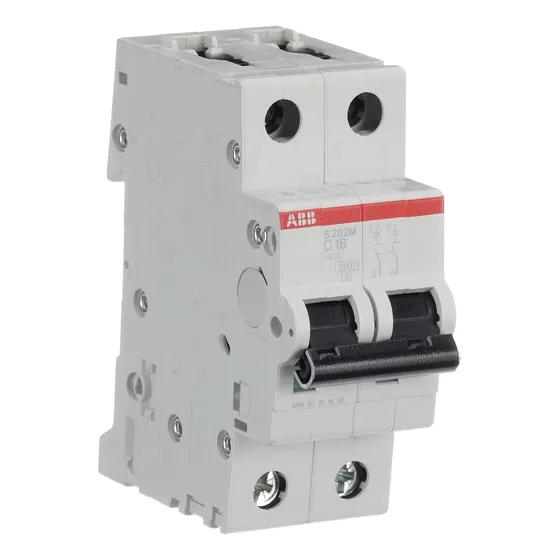 Interruptor Automatico Abb S202m-c16, 2p 16a Curva C