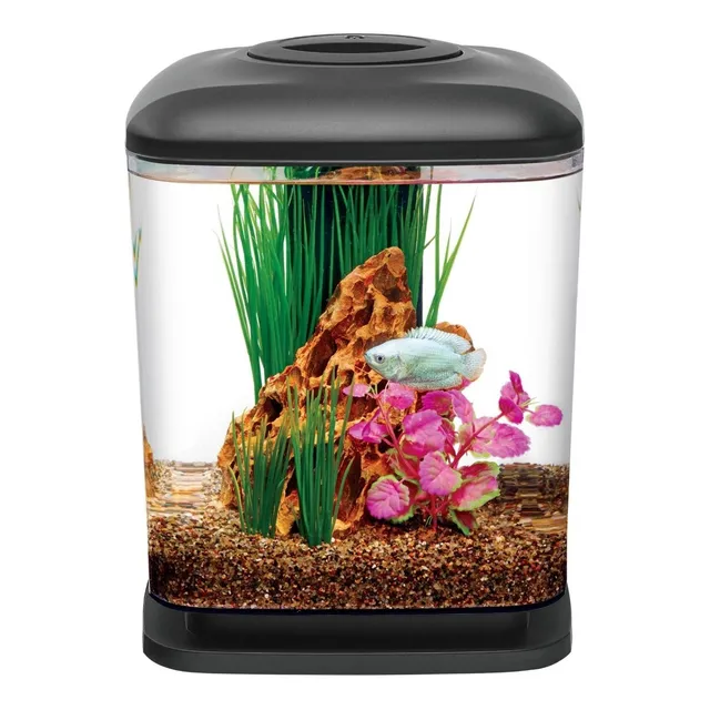 Acuario Agua Dulce Acrilico Aqueon 1,6 Gal Led Kit 
