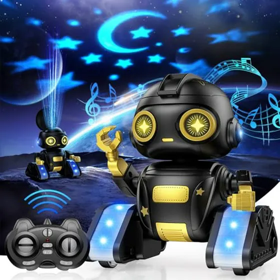Robot Rc Con Sensor De Gestos, Proyector Estelar Y Música, J