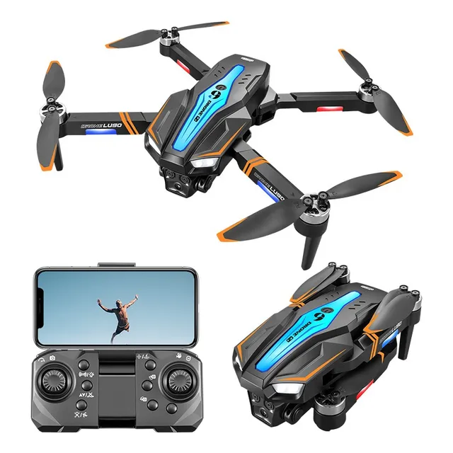 Drone Mini Ourlife Lu90 4k Motor Confiable 2 Batería Naranja
