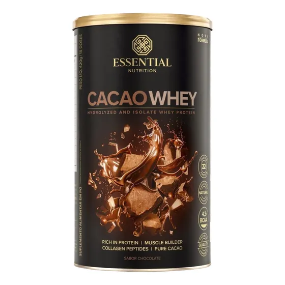 Cacao Whey 420g Essential Nutrition Whey Protein Isolado
