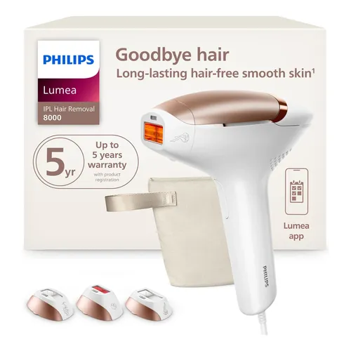 Philips Lumea Série 8000 Luz Pulsada Corpo, Rosto, Axila Cor Rose