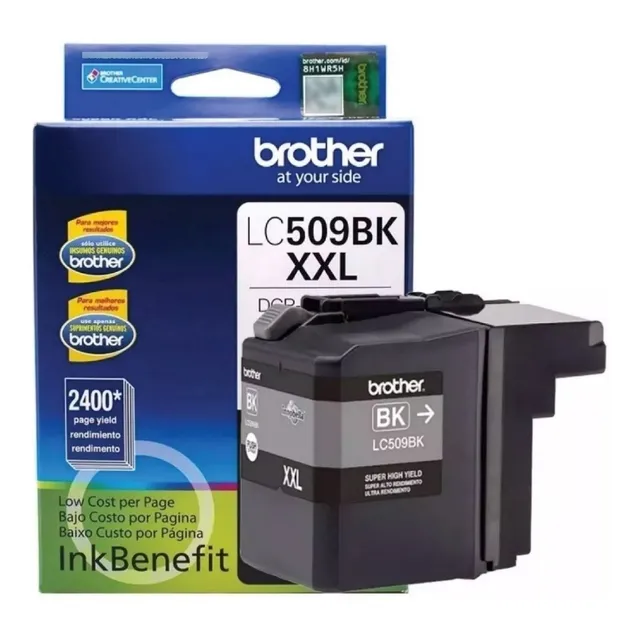 Tinta Brother Lc509bk Negro 2400 Pag
