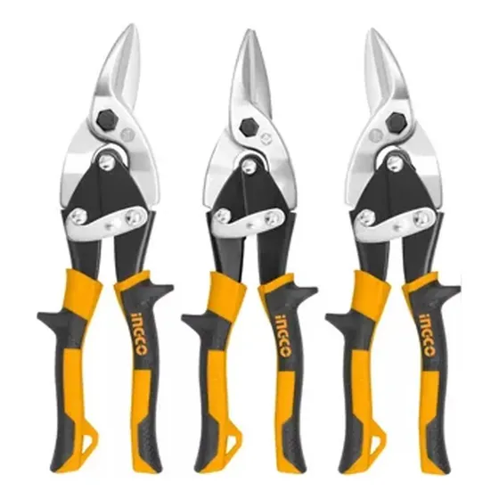 Kit 3 Tijeras Para Chapa 10 Pulgadas Ingco Htsnk0110