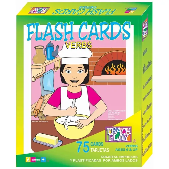 Flash Cards De Verbos En Inglés Teach Play  