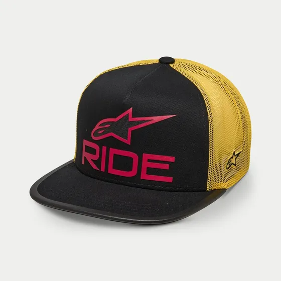 Gorra Alpinestars Ride 4.0 Trucker Black/yellow/red