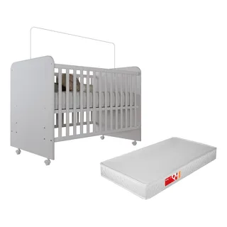 Cama Berço Americano Com Colchão Menino Menina Bebe Inocencia Com Rodizios Criança Quarto Do Nenem Cama Berço Americano Com Colchão Menino Menina Bebe Inocencia Com Rodizios Criança Quarto Do Nenem