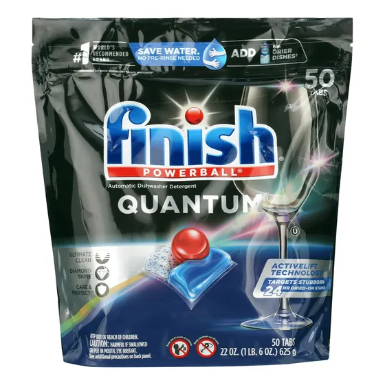 Finish Detergente De Lavaplatos Automatico Capsulas Quantum