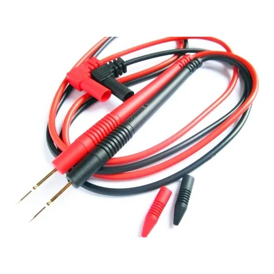 Punta Cable Para Tester Multimetros Finito Dorado Por Par