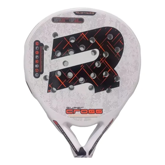 Paleta Royal Padel Super Cross + - Local Olivos Color Blanco -negro-naranja