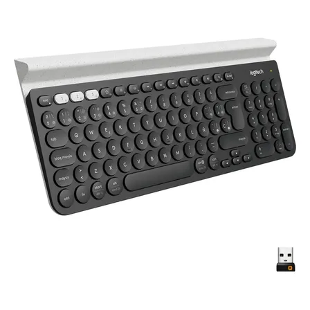 Teclado Bluetooth Multi-device Logitech K780 Color del teclado Negro Idioma Español Latinoamérica