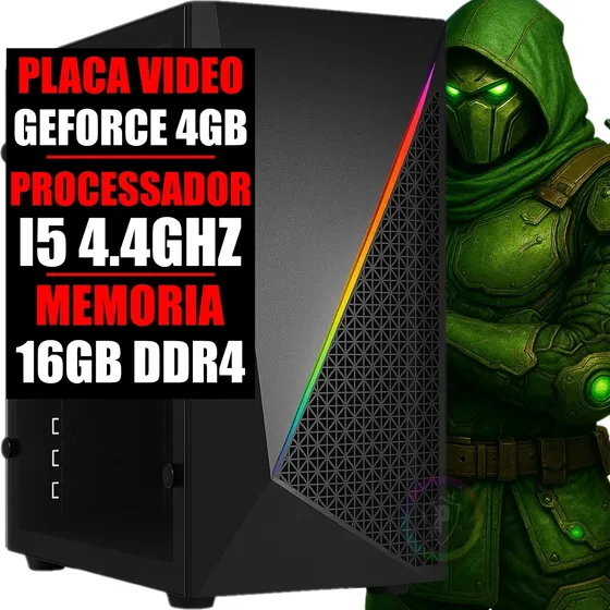 Pc Gamer I5 9 Geração / Placa Video 4gb / 16g Ddr4 / Ssd 480