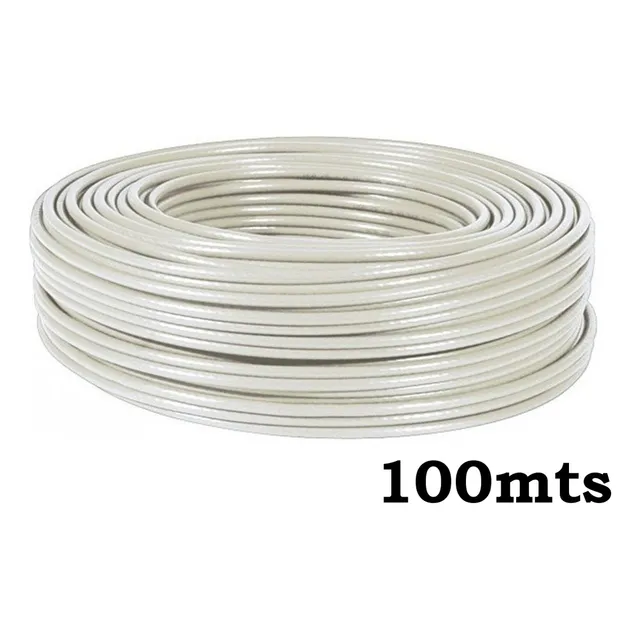 Bobina De Cable De Red Utp Cat5e Cca 100mhz / Color Gris / 100mts