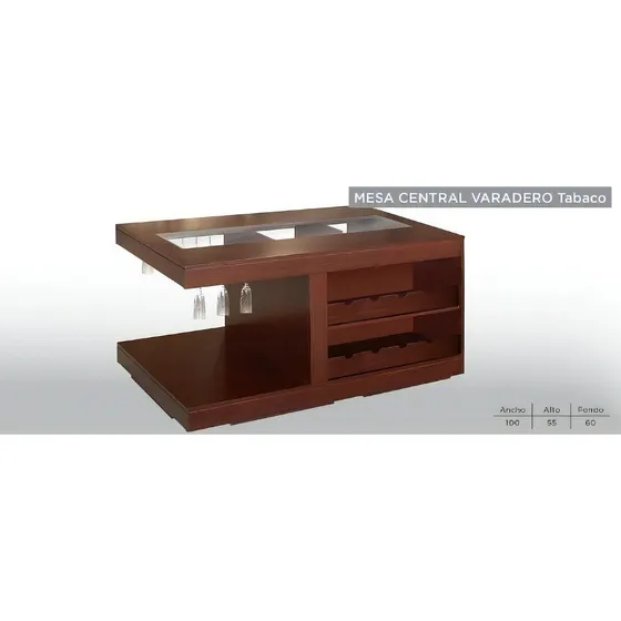 Mesa De Centro Varadero - Tabaco Këssa Cdmx Color Marrón