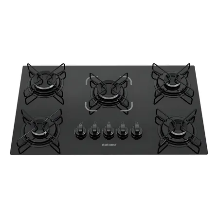 Cooktop Itatiaia Essencial 5 Bocas - Bivolt Preto 127/220v