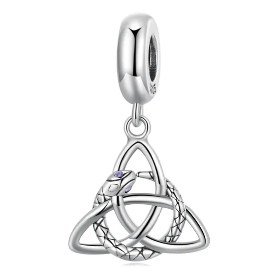 Charm Dije Plata 925 Triqueta Celta Snake / Todojoyas