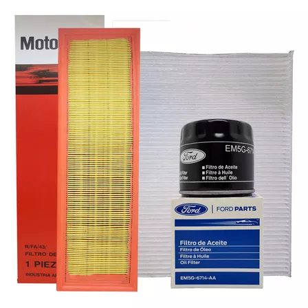 Kit Filtros Aceite Aire Polen Ford Fiesta 1 Rocam 1.6 02/14 