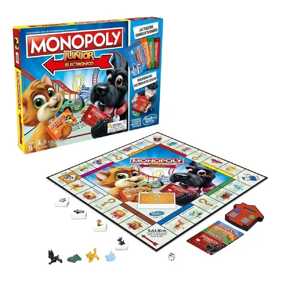 Juego De Mesa Hasbro Gaming Monopoly Junior Banco +5