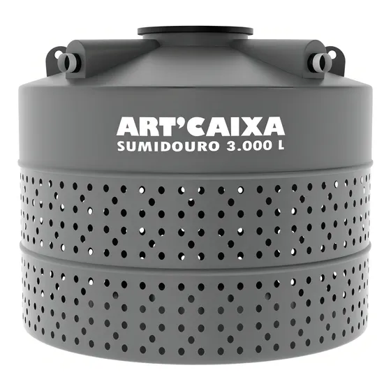 Sumidouro 3.000 Litros Artcaixa Cor Cinza