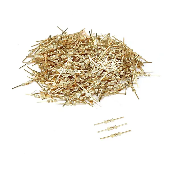 Tighall 500 Clips Metal Dorado Brillante Para Candelabro