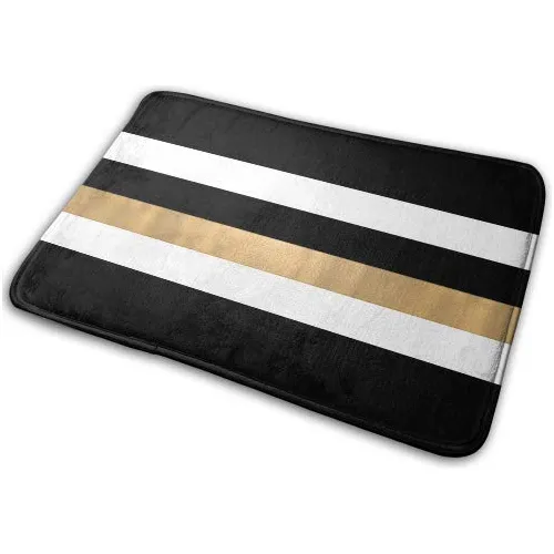 Alfombrilla Baño Espuma Para Lavable Diseño Raya Color