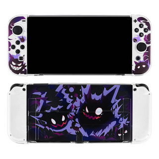 Capa Proteção Case Acrílico Premium Grip Joycon Switch Oled Capa Proteção Case Acrílico Premium Grip Joycon Switch Oled