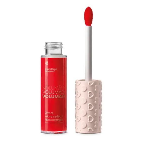 Gloss Labial Volumão Vermelho Bocão Quem Disse, Berenice? Acabamento Brilhante