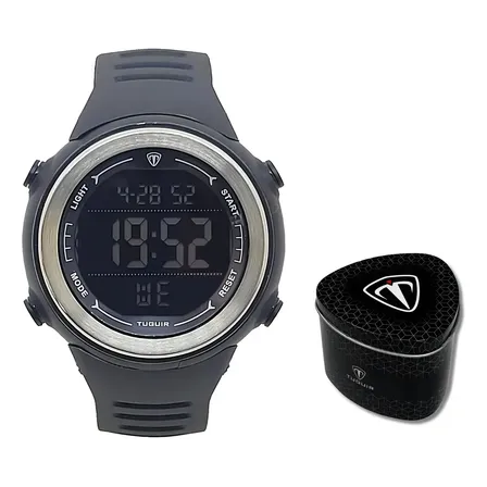 Relógio Digital Unissex Tuguir TG30400 Preto Resistente Água