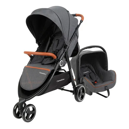 Coche Midway 3 Ruedas Carestino Jogger Negro + Accesorio