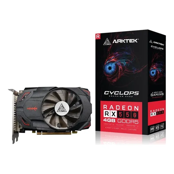Tarjeta De Video Artek Cyclops Amd Radeon Rx550 / 4gb / Ddr5