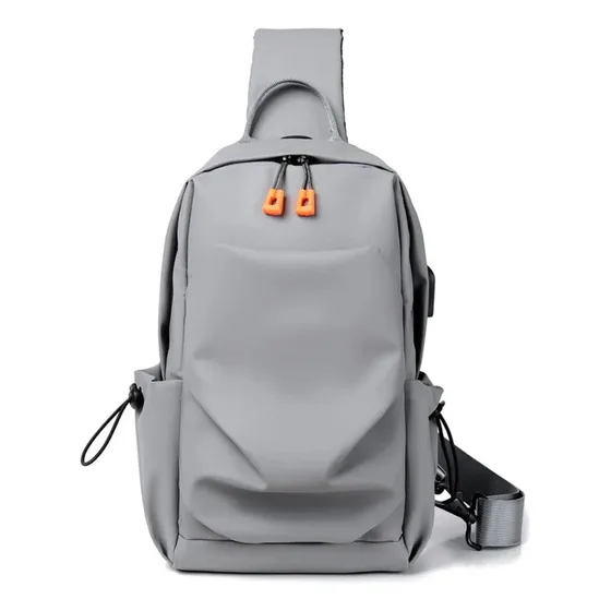 Bolso Pechera Bandolera Hombre Impermeable Usb Alta Calidad