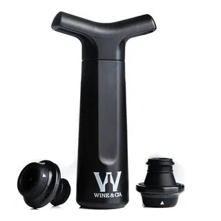 Kit Bomba A VĂĄcuo Para Garrafa De Vinho + 2 Rolhas Com Data Kit Bomba A VĂĄcuo Para Garrafa De Vinho + 2 Rolhas Com Data