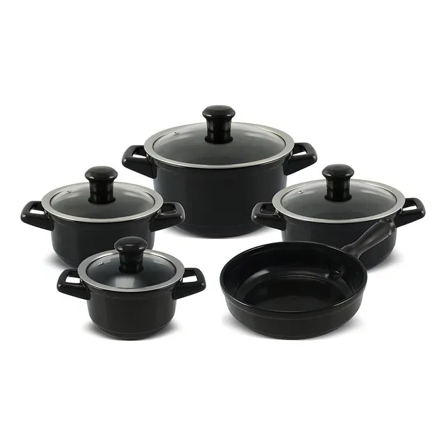 Conjunto De Panelas Ceraflame Duo Smart 5 Peças Preto Ceraflame J604141 Conjunto De Panelas Ceraflame Duo Smart 5 Peças Preto Ceraflame J604141