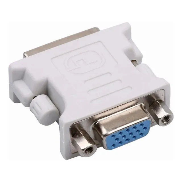 Adaptador Dvi-i 24+5 Pines Macho A Vga 15 Pines Hembra