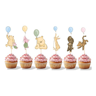 40 Cupcakes Toppers Winnie The Pooh 40 Cupcakes Toppers Winnie The Pooh