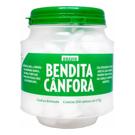 Pastilha Cânfora Bravir Para Armários E Gavetas 200 Unidades