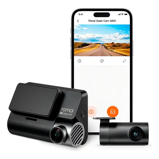 Dash Cam 4k A810-2 70mai Gps Cámara Frontal Y Trasera