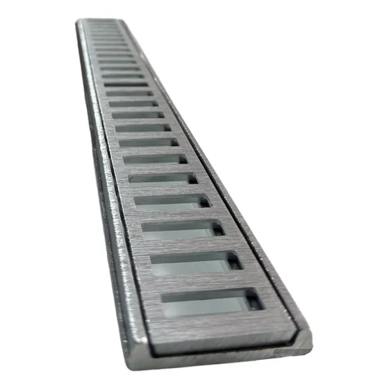 Kit 5 Ralos Linear Modular 5x100 Grelha Suporte Alumínio