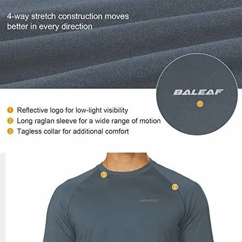 Manga Larga Baleaf Cool Running Workout Para Hombre