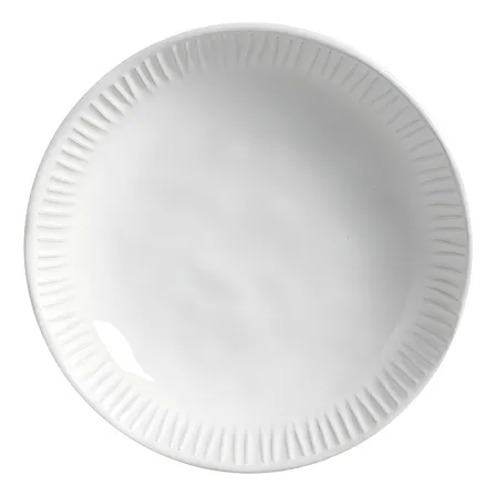 Pratos De Sopa Stoneware Porto Brasil Conjunto 6un Avant Garde 22,5cm Branco Liso