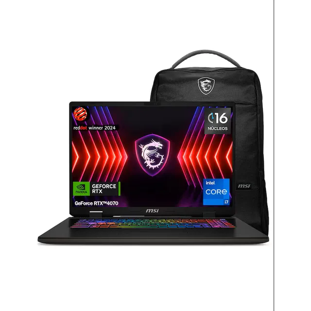 Laptop Gamer Msi Sword 17 Hx B13vgkg-253mx I7 Rtx4070 1tb