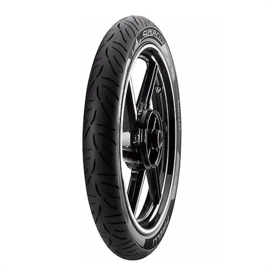 Cubierta Pirelli Super City Front 80 100 18 Sin Camara Um