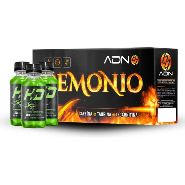 Pack Adn Hd X 60 Bot. Manzana + Demonio Caja X 28 Maracuya