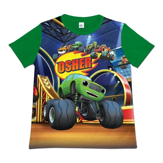 Franela Camisa Niño Blaze And The Monster Machines Poliester