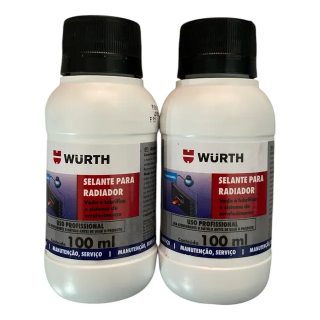 Selante Radiador Tapa Furo Biodegradável Wurth 100ml - 2uni